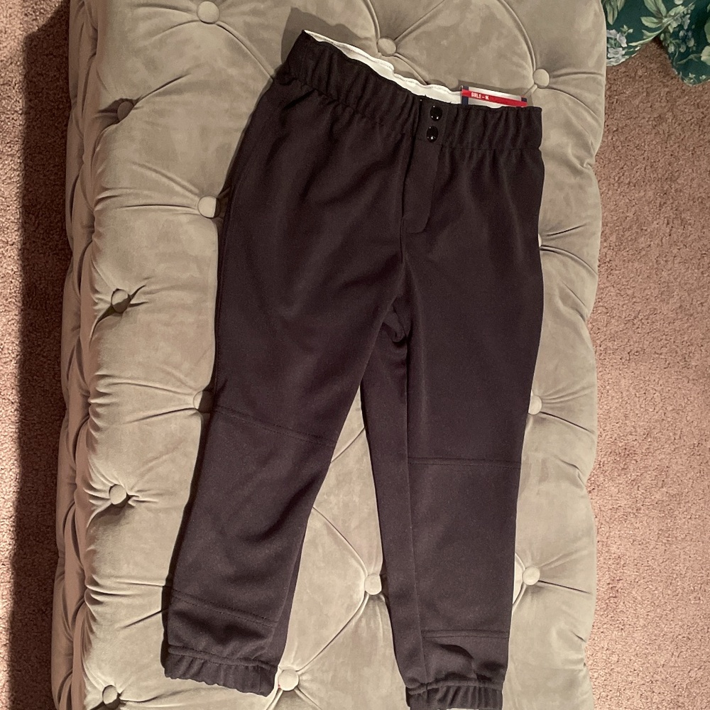 Girls black softball pants